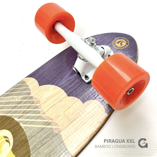 Piragua XXL “Arrecife” Bamboo Longboard (39”) — Smooth Cruiser & Carver | Limited Batch