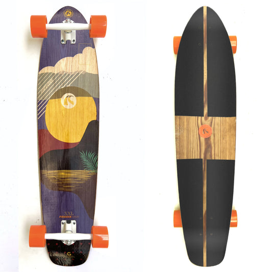 Piragua XXL “Arrecife” Bamboo Longboard (39”) — Smooth Cruiser & Carver | Limited Batch