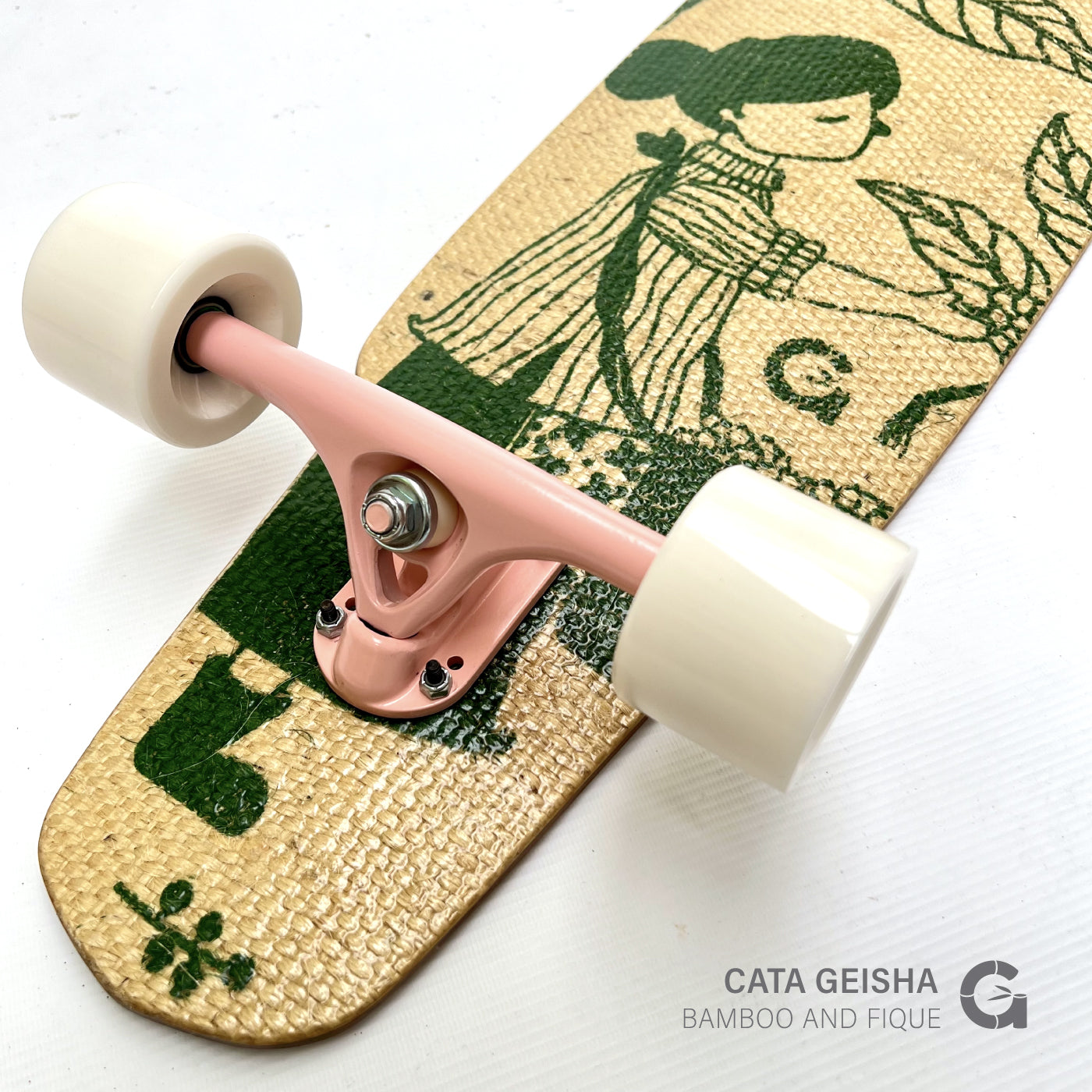 Cata Geisha “Export” Bamboo Longboard (38.5”) — Coffee Sack Edition | Limited Collaboration