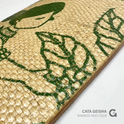 Cata Geisha “Export” Bamboo Longboard (38.5”) — Coffee Sack Edition | Limited Collaboration