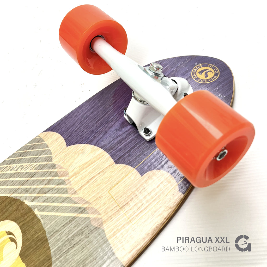 Piragua XXL “Arrecife” Bamboo Longboard (39”) — Smooth Cruiser & Carver | Limited Batch