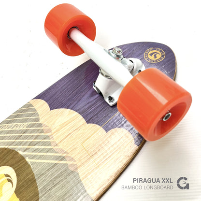 Piragua XXL “Arrecife” Bamboo Longboard (39”) — Smooth Cruiser & Carver | Limited Batch