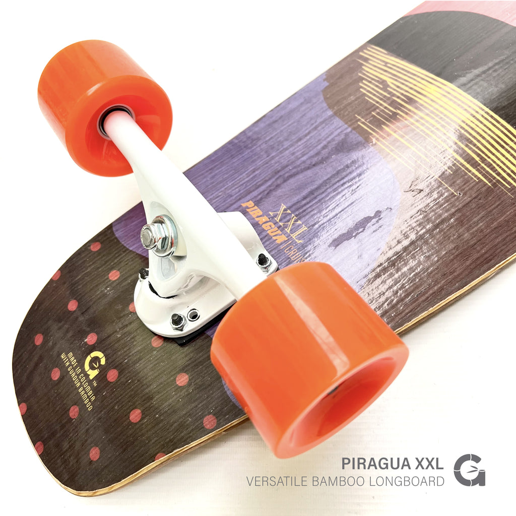Piragua XXL “Arrecife” Bamboo Longboard (39”) — Smooth Cruiser & Carver | Limited Batch
