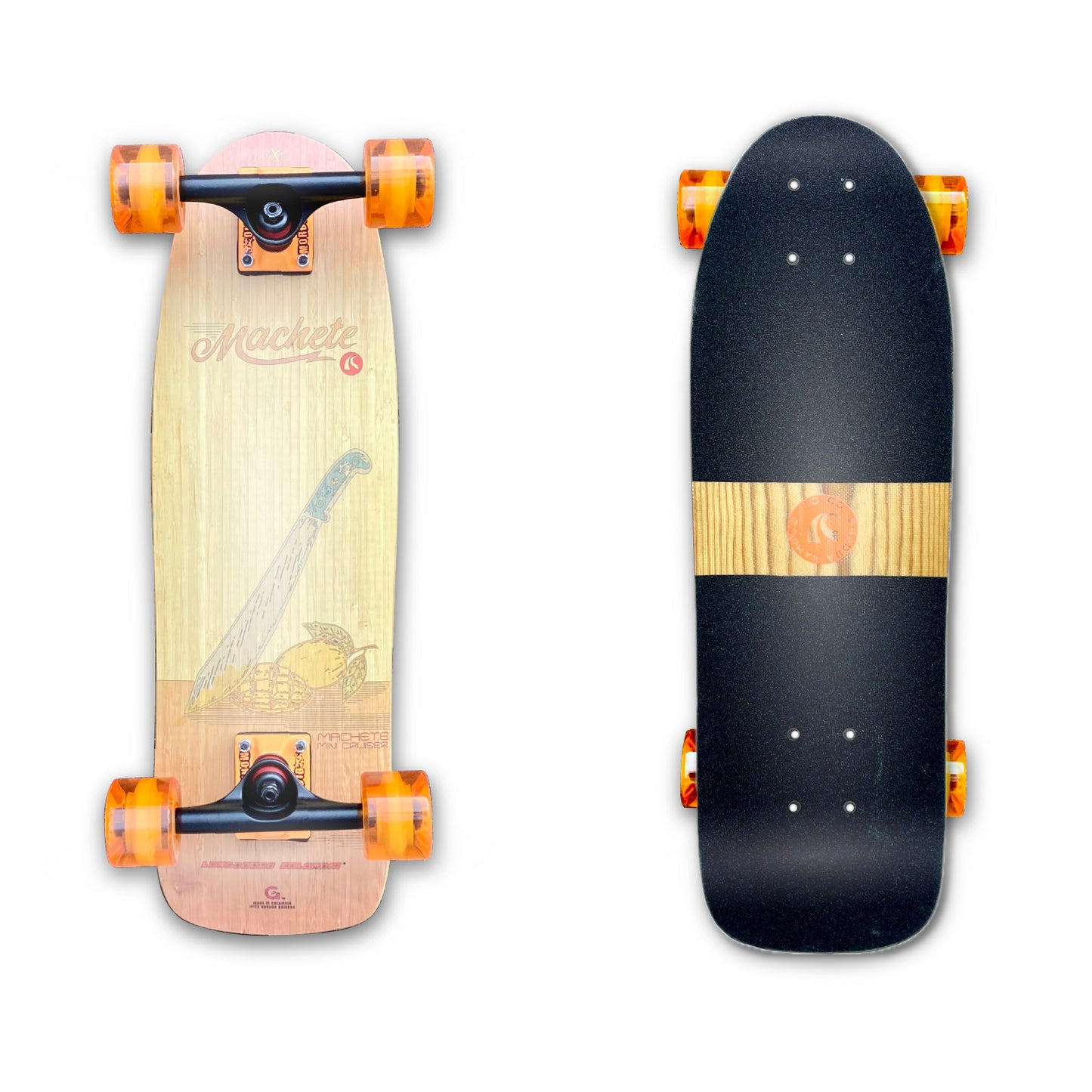 Machete “Mango” Bamboo Mini Cruiser (24”) — Compact, Agile & Fun | Limited Batch