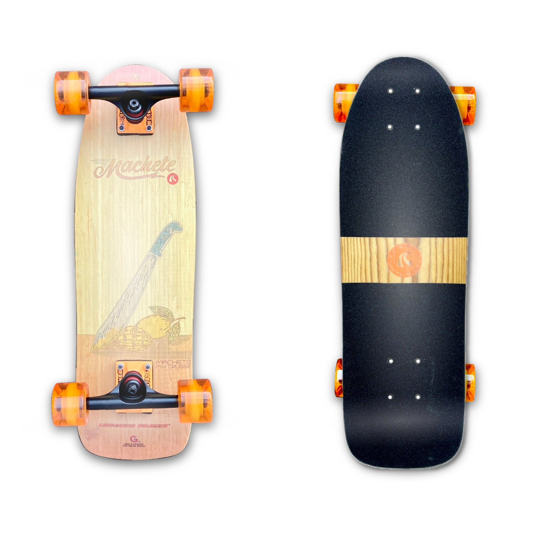 Machete “Mango” Bamboo Mini Cruiser (24”) — Compact, Agile & Fun | Limited Batch