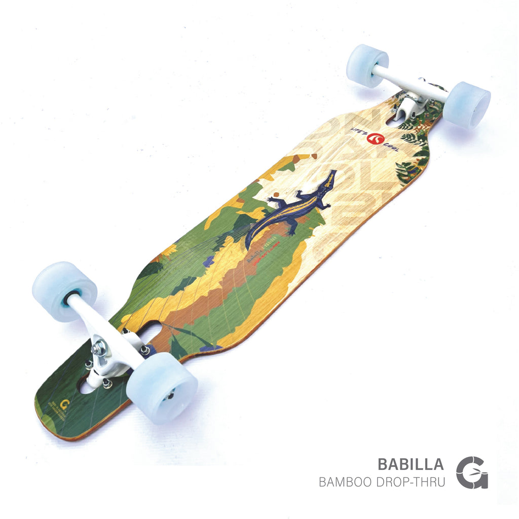 Babilla “Selva” Bamboo Longboard (34”) — Stable Drop-Thru Cruiser | Limited Batch