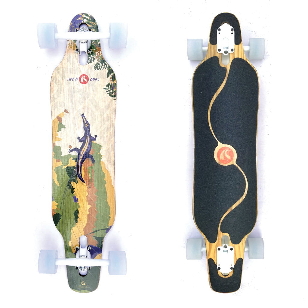 Babilla “Selva” Bamboo Longboard (34”) — Stable Drop-Thru Cruiser | Limited Batch