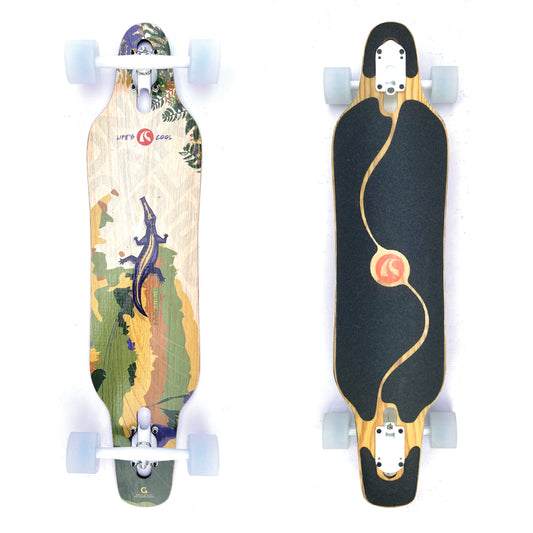 Babilla “Selva” Bamboo Longboard (34”) — Stable Drop-Thru Cruiser | Limited Batch