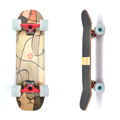 Street Fighter “Wasabi” Bamboo Cruiser Skateboard (31”) — Street Style & Smooth Ride | Limited Batch